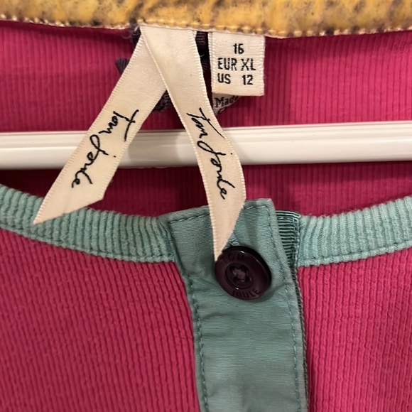 Joules Tops Tom Joule Martha Plain Pink To With 4 Buttons In Front